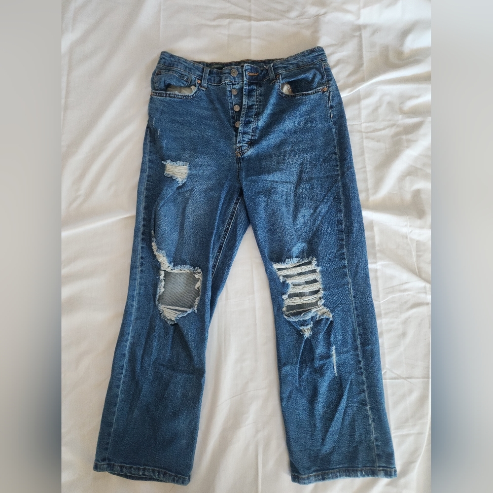 Wild Fable Distressed Womens Jeans Sz 14 High Rise